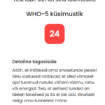 WHO-5 heaolu indeks tulemused